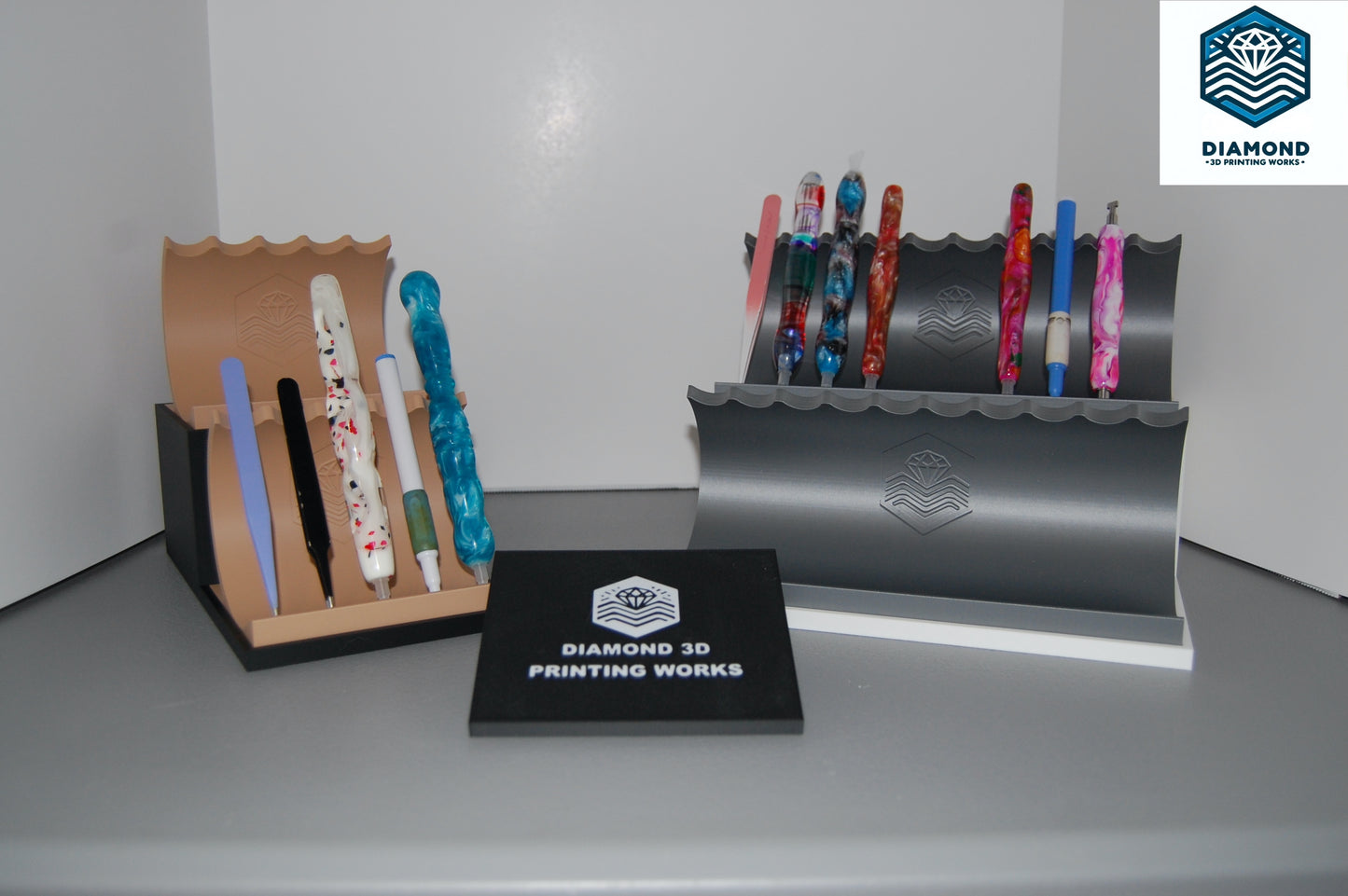 2 Tier Stand for Diamond Painting Pen & Tweezer Holder