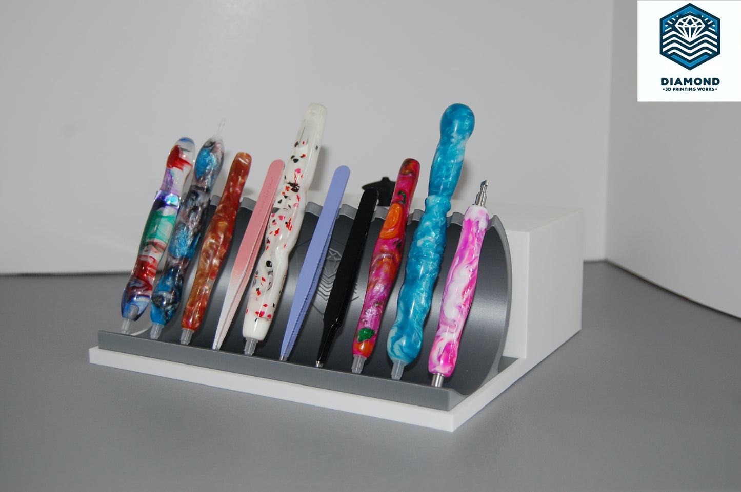 2 Tier Stand for Diamond Painting Pen & Tweezer Holder